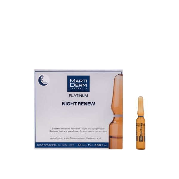 Martiderm Night Renew Platinum Ampoules Soft Peeling 30x2ml (30x0.07fl oz)
