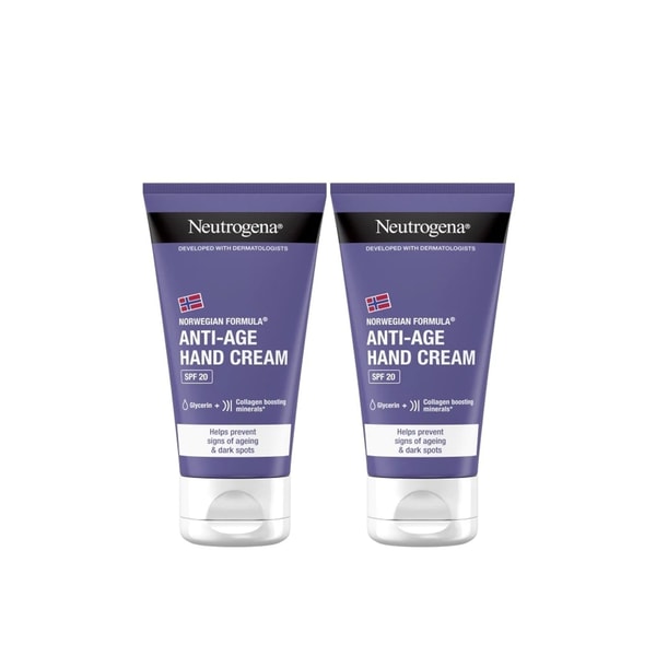 Neutrogena Visibly Renew Anti-Aging Hand Cream SPF20 75ml x2 (2.54fl oz x2)