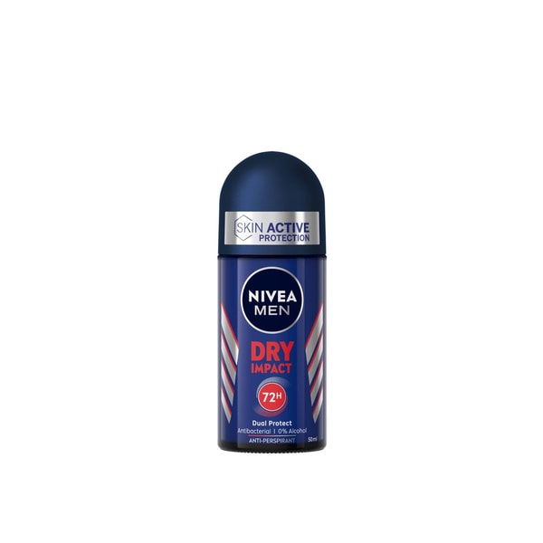 Nivea Men Dry Impact 72h Dual Protect Anti-Perspirant Deodorant Roll-On 50ml (1.69fl oz)