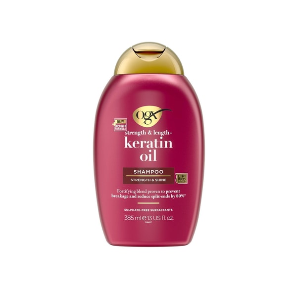 OGX Strength & Length + Keratin Oil Shampoo 385ml (13 fl oz)
