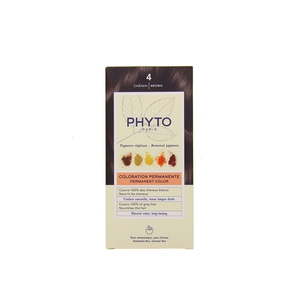 Phytocolor Permanent Color Hair Dye Shade 4 Brown