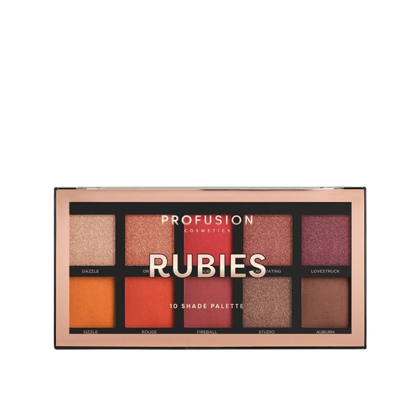 Profusion Cosmetics 10 Shade Eyeshadow Palette Rubies