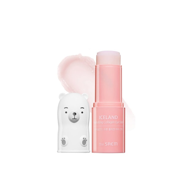 The Saem Iceland Stick Contorno de Ojos Hidratante con Colágeno 7g