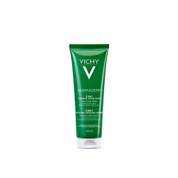 Vichy Normaderm Triactiv 3-In-1 Cleanser Scrub Mask 125ml