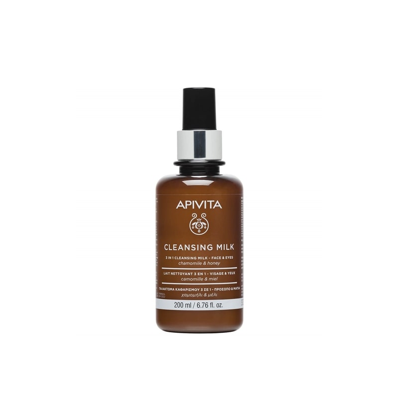 APIVITA 3-In-1 Cleansing Milk Face & Eyes 200ml (6.76floz)