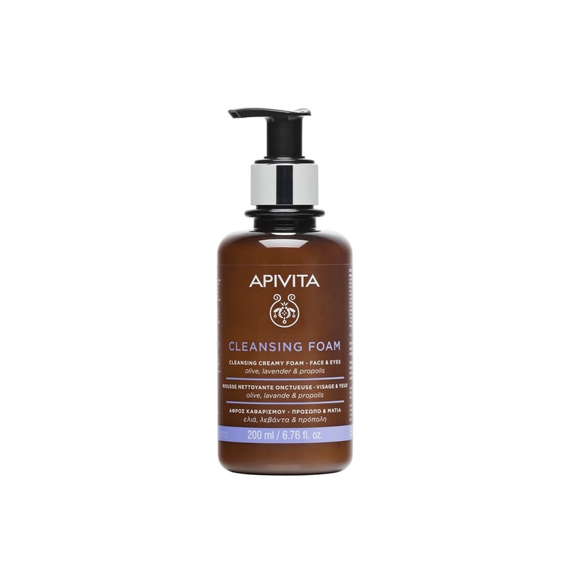 APIVITA Foaming Creamy Cleanser Face & Eyes 200ml (6.76floz)