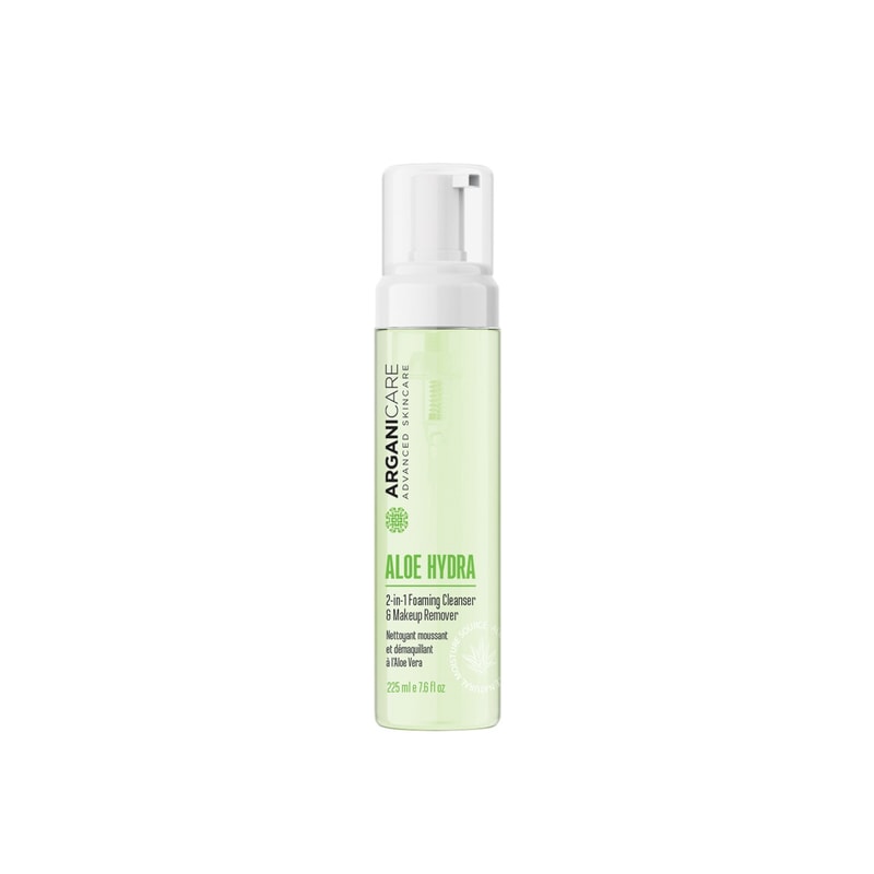 Arganicare Aloe Hydra 2-In-1 Foaming Cleanser 225ml (7.5floz)