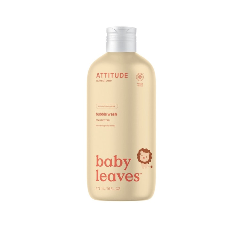 ATTITUDE Baby Leaves Bubble Wash Pear Nectar 473ml (16floz)