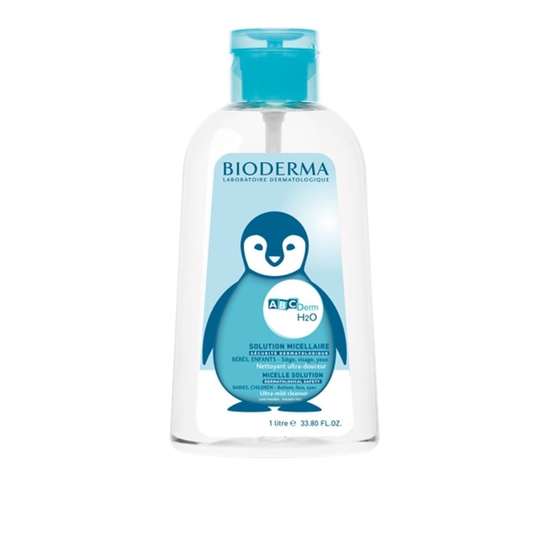 Bioderma ABCDerm H2O Micelle Solution Ultra-Mild Cleanser 1L (33.81floz)