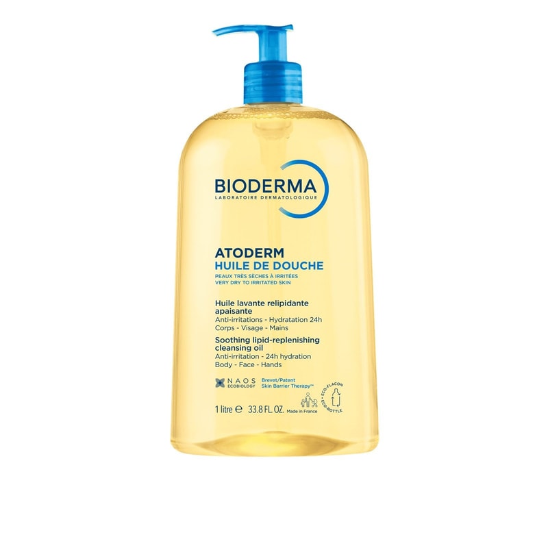 Bioderma Atoderm Huile de Douche Soothing Lipid-Replenishing Cleansing Oil 1L (33.8floz)
