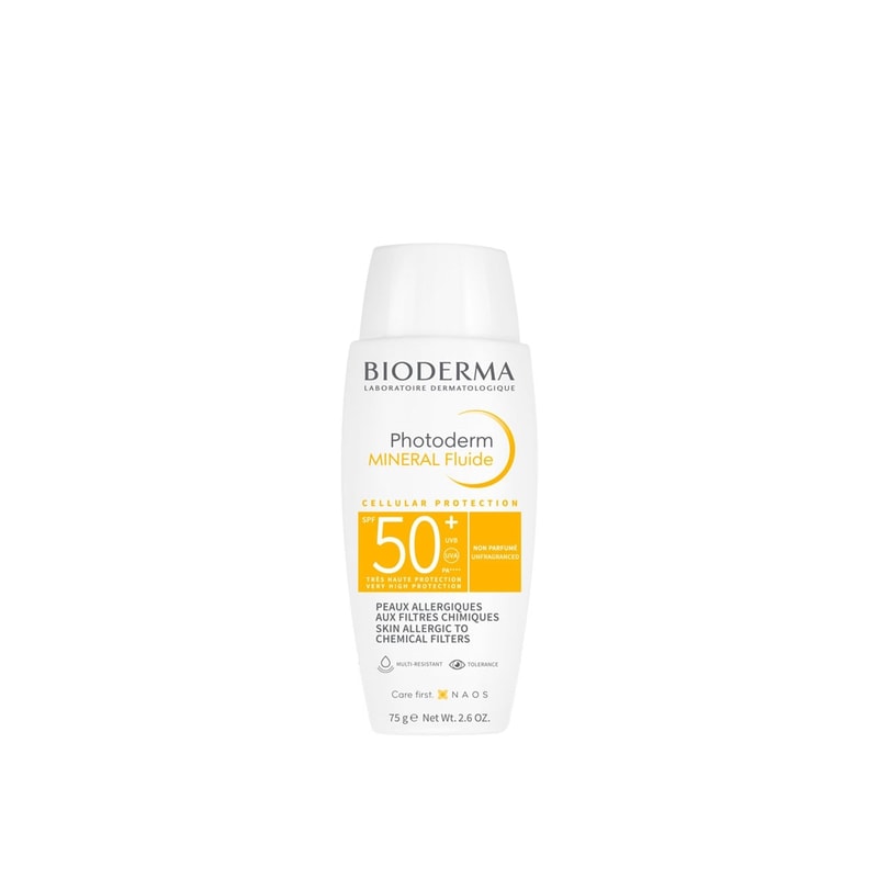 Bioderma Photoderm Mineral Fluid Sonnenschutz für Allergische Haut LSF50+ 75g (2.65oz)