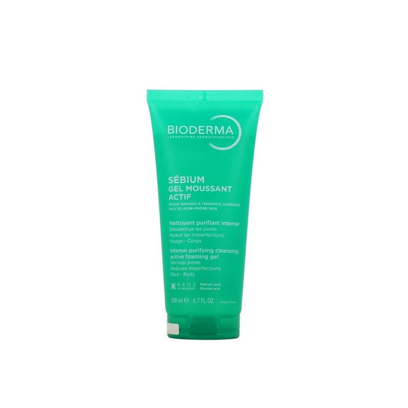 Bioderma Sébium Gel Moussant Actif Cleansing Active Foaming Gel 200ml (6.7floz)