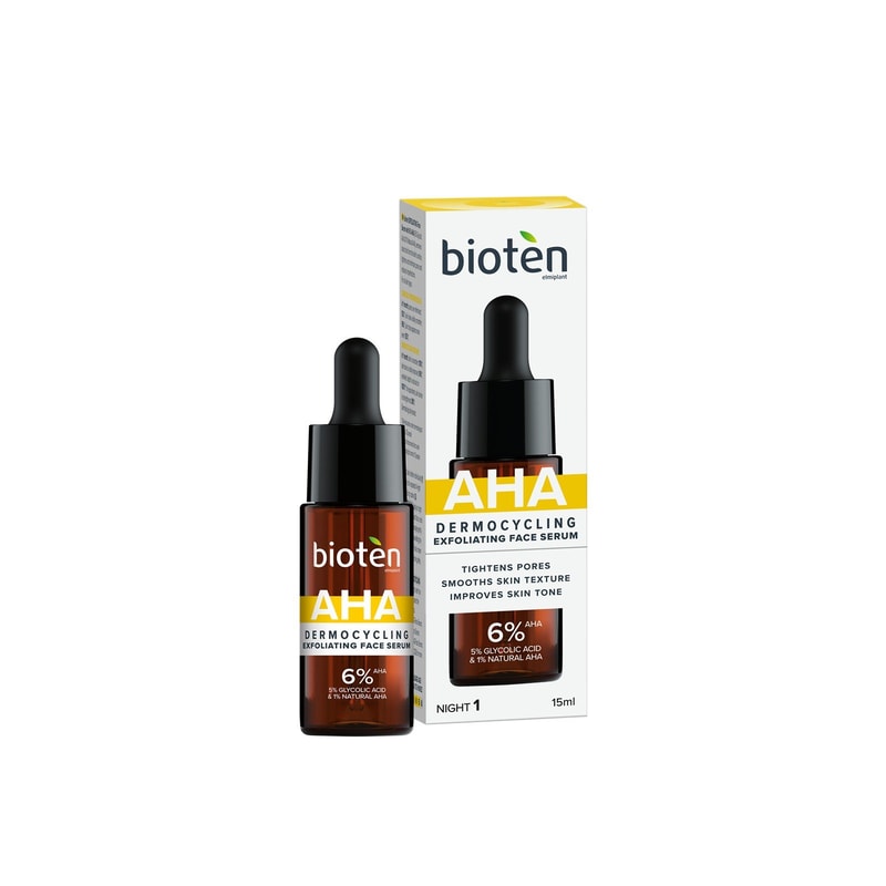 bioten Dermocycling AHA Exfoliating Face Serum 15ml (0.5floz)