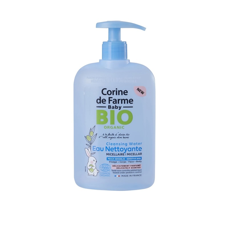 Corine de Farme Baby Bio Micellar Cleansing Water with Organic Olive Leaves 500ml (16.90floz)
