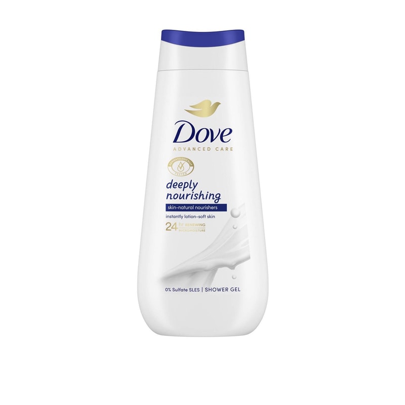 Dove Advanced Care 24h Deeply Nourishing Shower Gel 225ml (7.6floz)