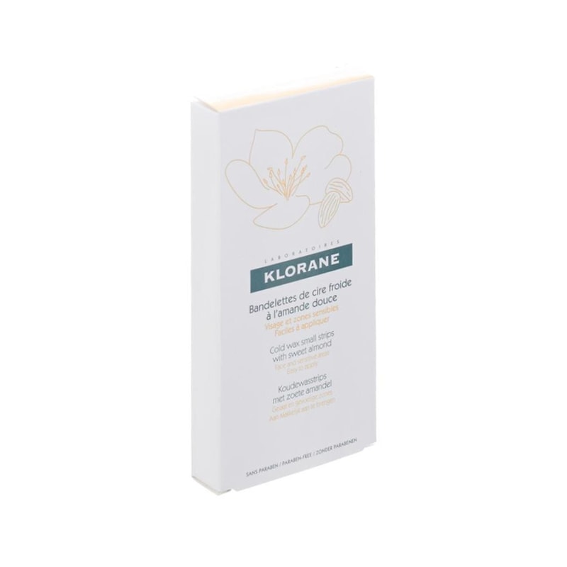 Klorane Hair Removal Cold Wax Strips Face & Sensitive Zones x6