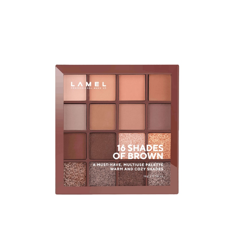 Lamel 16 Shades Of Brown Eyeshadow Palette 16g (0.56oz)