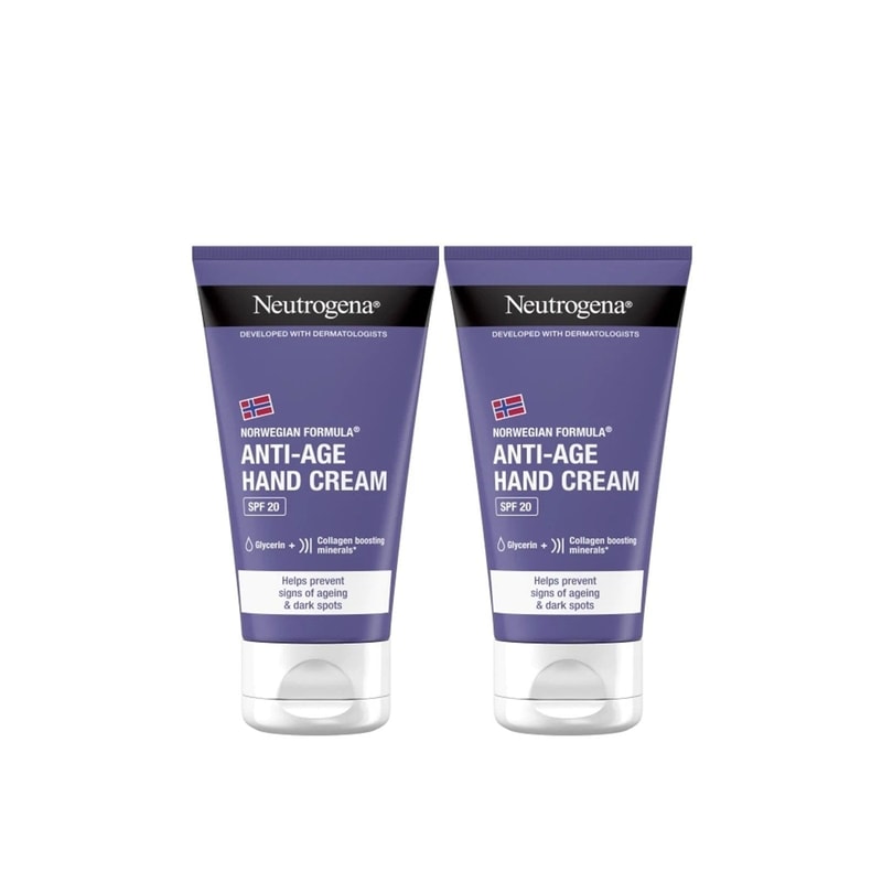 Neutrogena Visibly Renew Anti-Aging Hand Cream SPF20 75ml x2 (2.54fl oz x2)