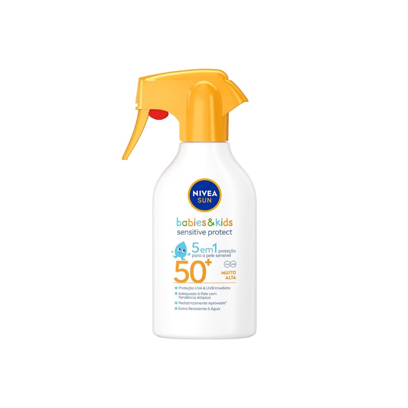 Nivea Sun Babies & Kids Sensitive Protect 5-in-1 Sunscreen Spray SPF50+ 250ml (8.45floz)