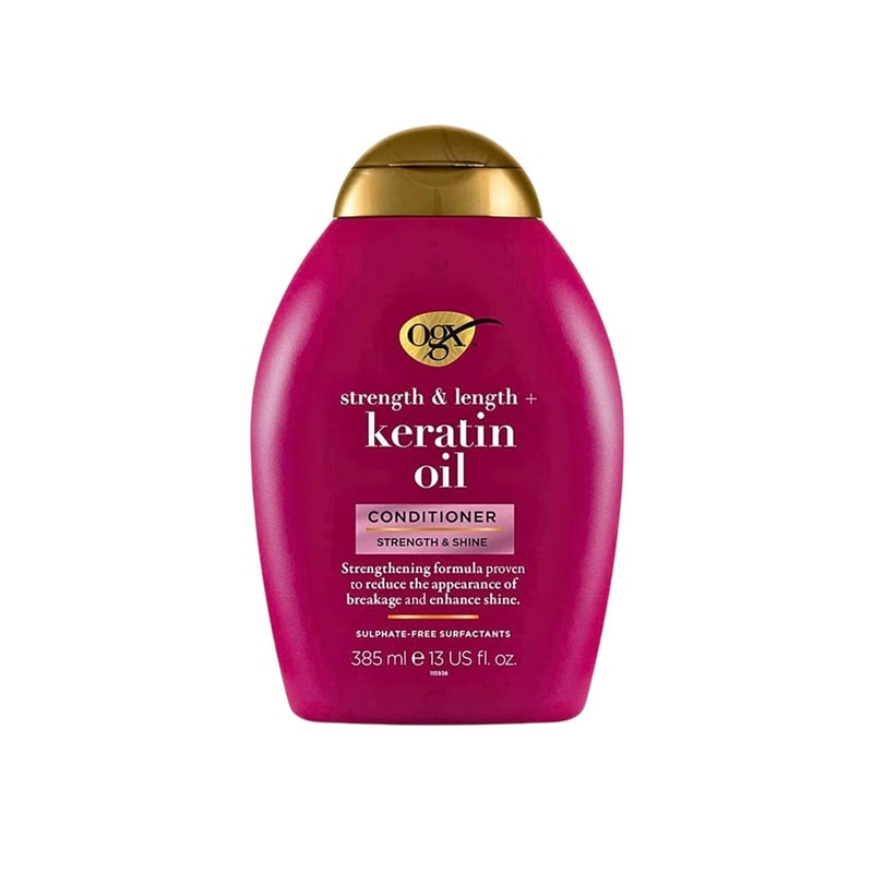 OGX Strength & Length + Keratin Oil Conditioner 385ml (13 fl oz)