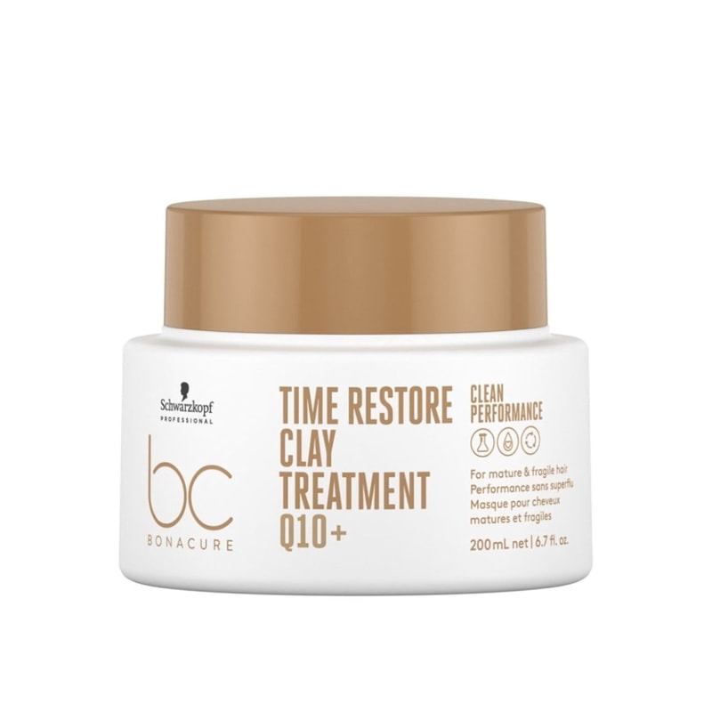 Schwarzkopf BC Q10+ Time Restore Clay Treatment Mask 200ml (6.76fl oz)