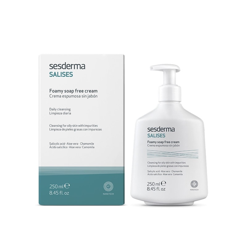 Sesderma Salises Foamy Soap Free Cream Acne 250ml (8.45 fl oz)