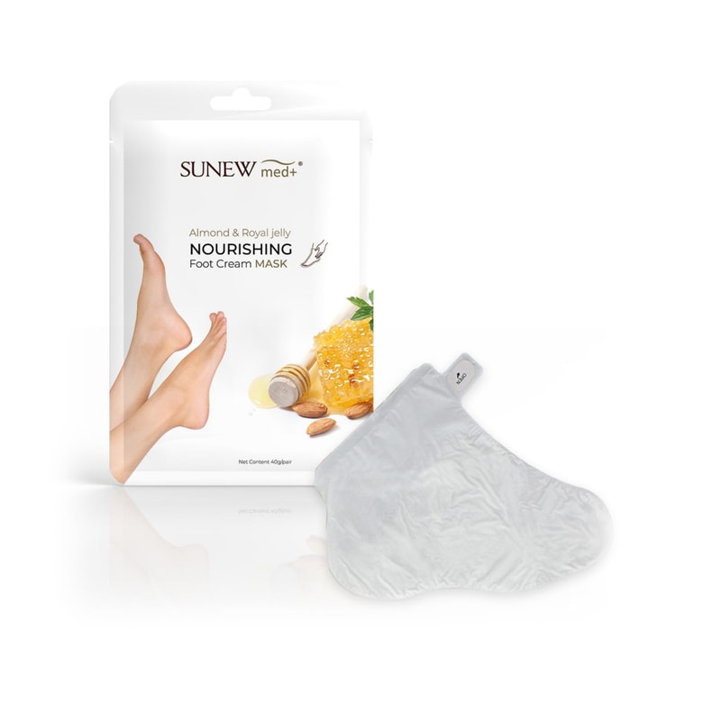 SunewMed+ Nourishing Foot Cream Mask Almond & Royal Jelly x1 Pair