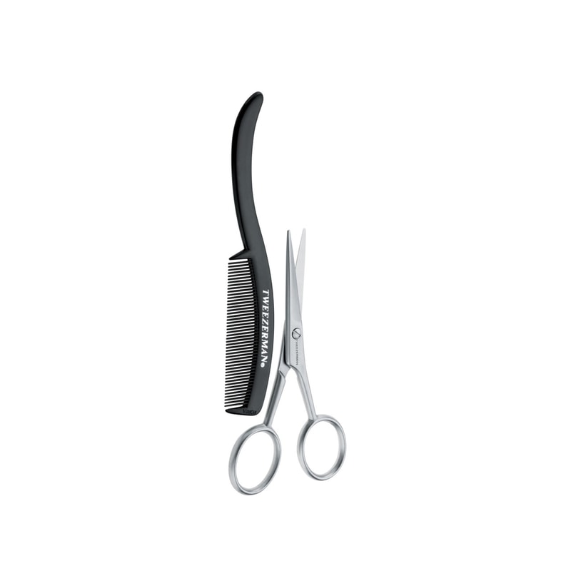 Tweezerman Forbici e Pettine per Baffi