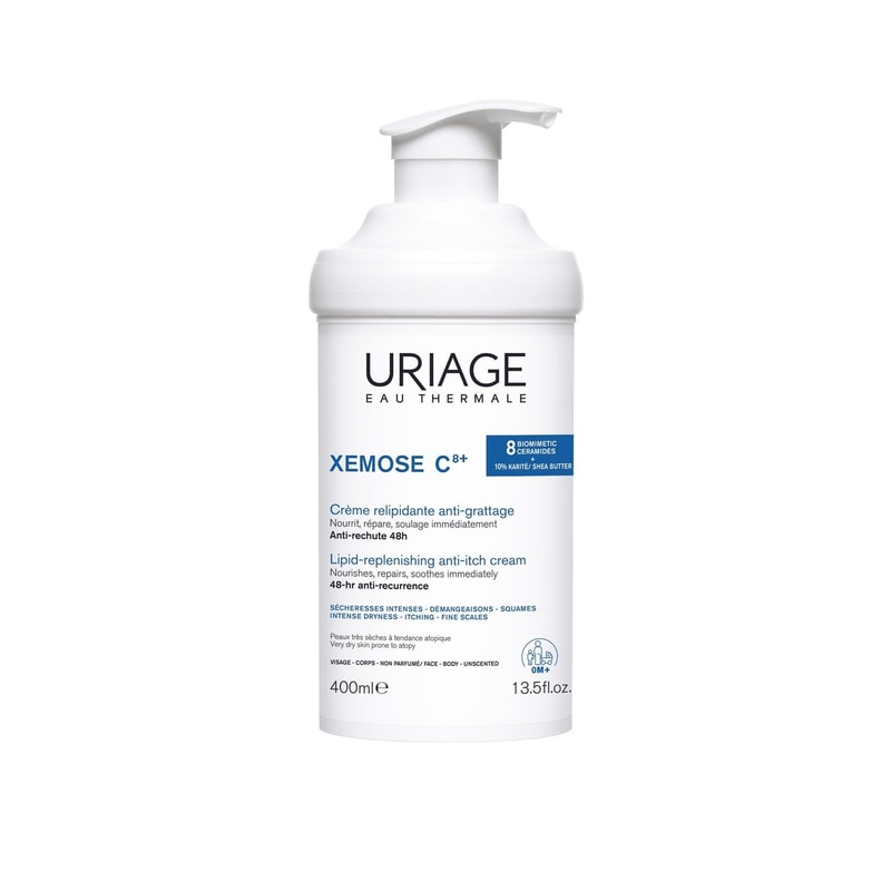 Uriage Xemose C8+ Lipid-Replenishing Anti-Itch Cream 400ml (13.5floz)