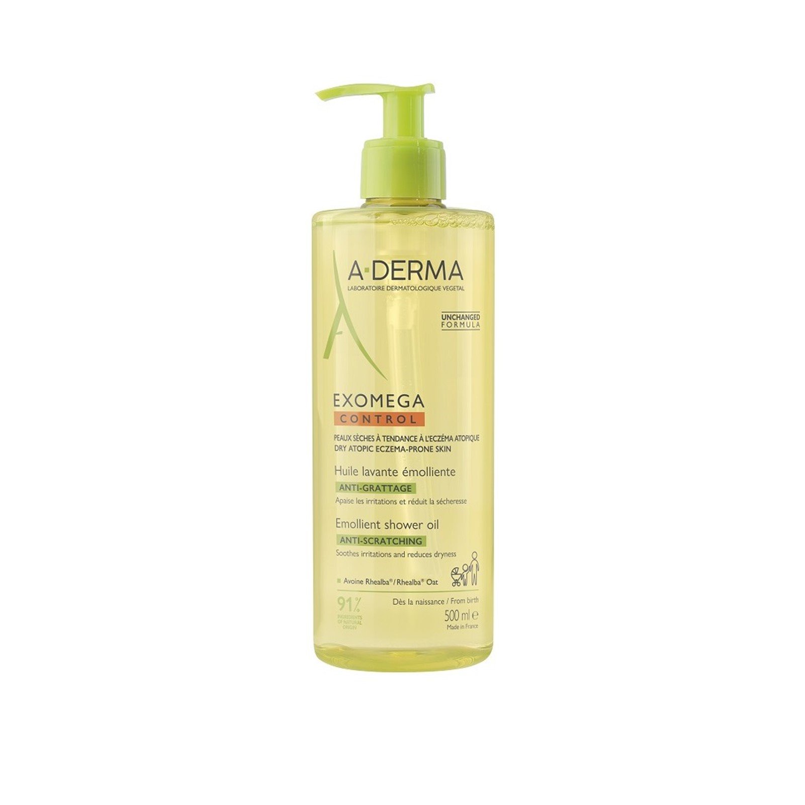 A-Derma Exomega Control Emollient Shower Oil