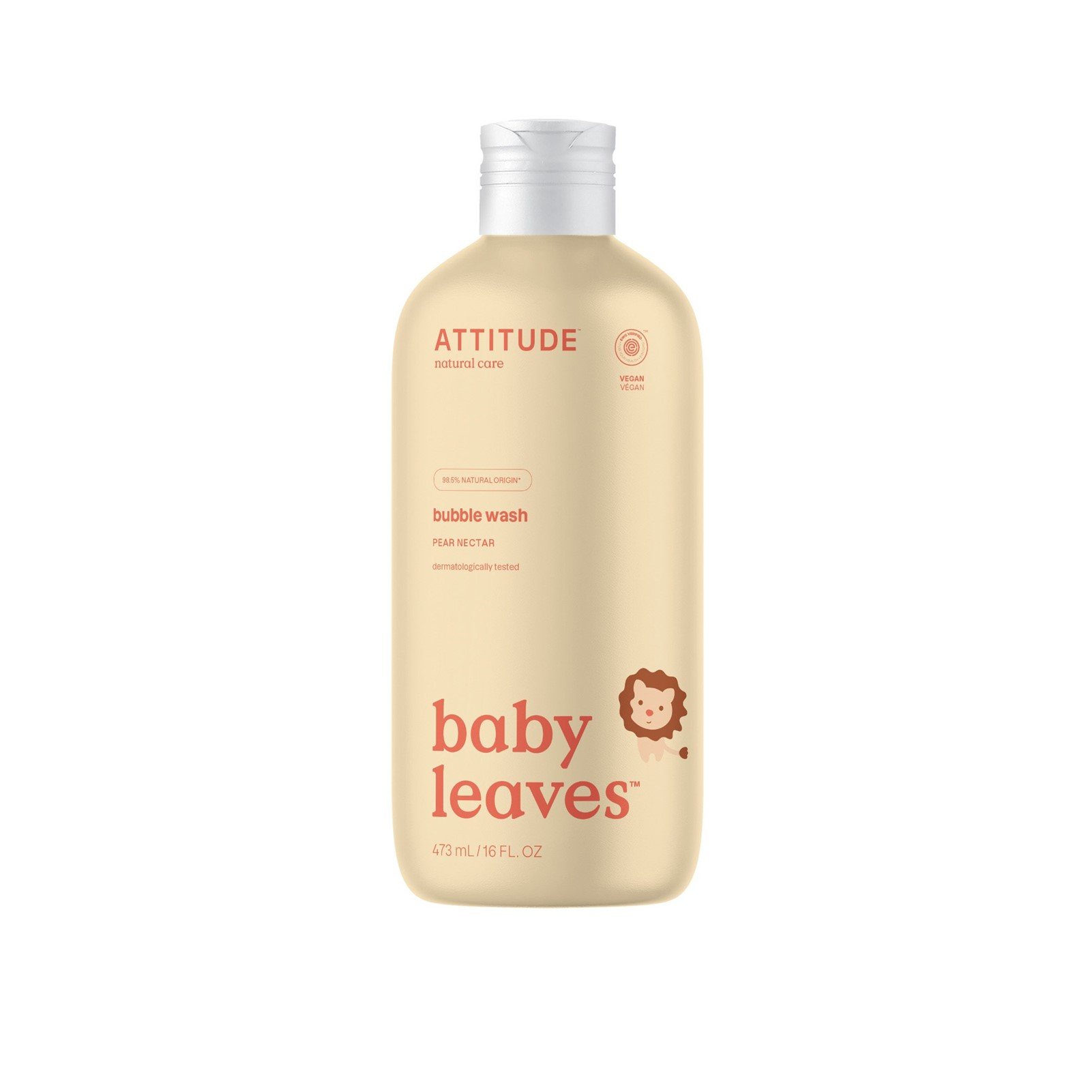 ATTITUDE Baby Leaves Bubble Wash Pear Nectar