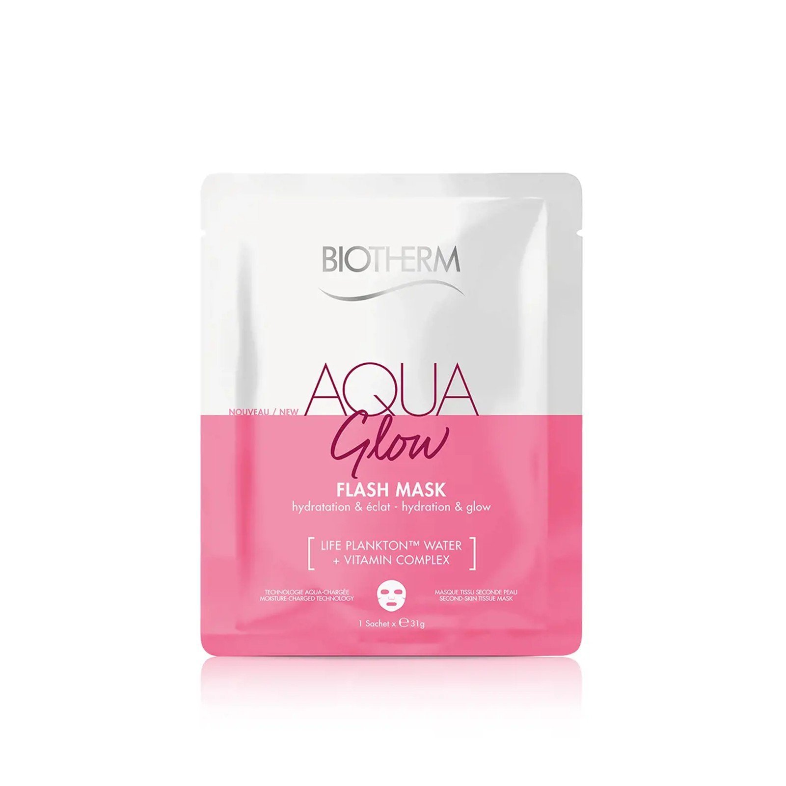 The Best Hydrating Sheet Masks for Dull and Tired Skin: Biotherm Aqua Glow Flash Mask