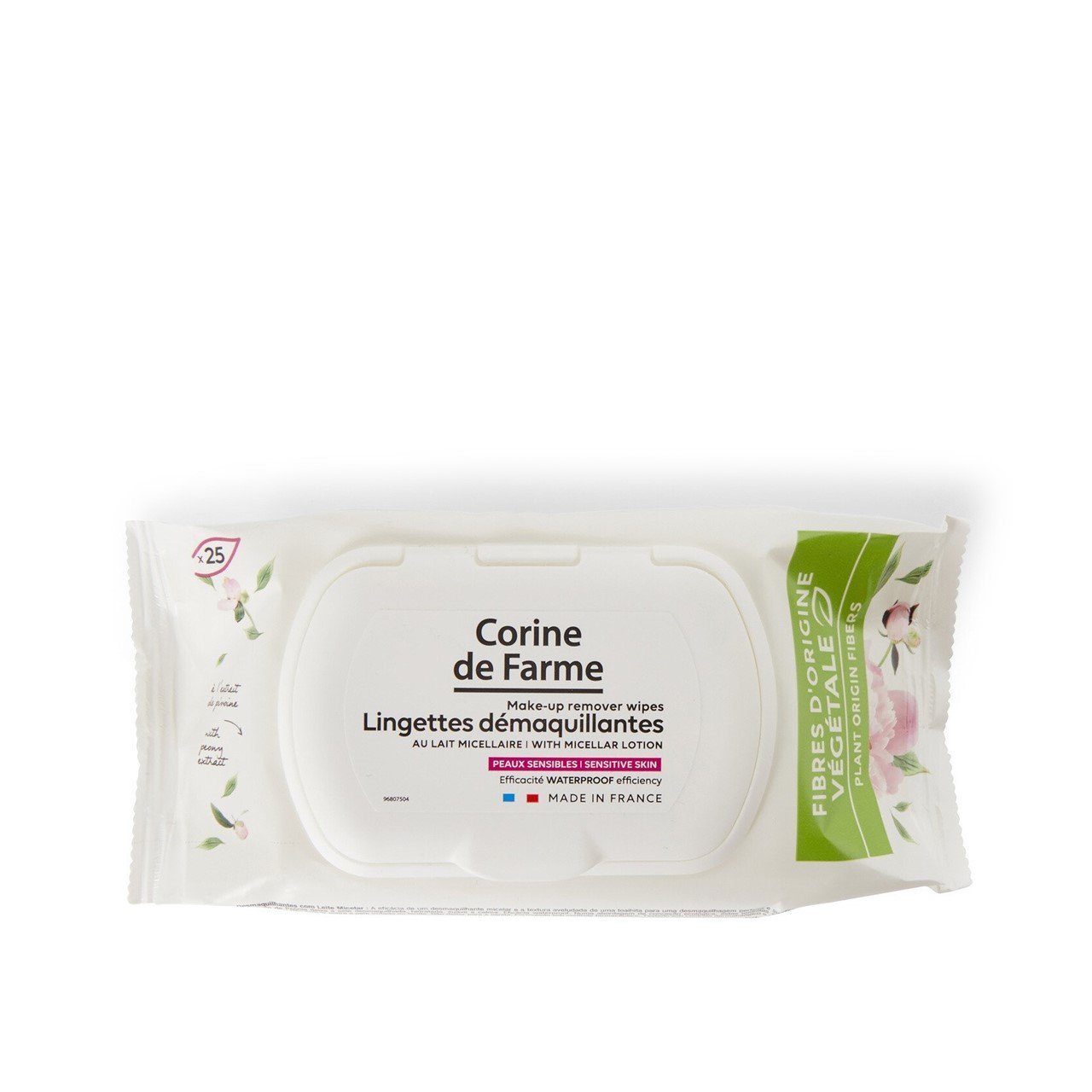 Corine de Farme Makeup Remover Wipes with Peony Extract
