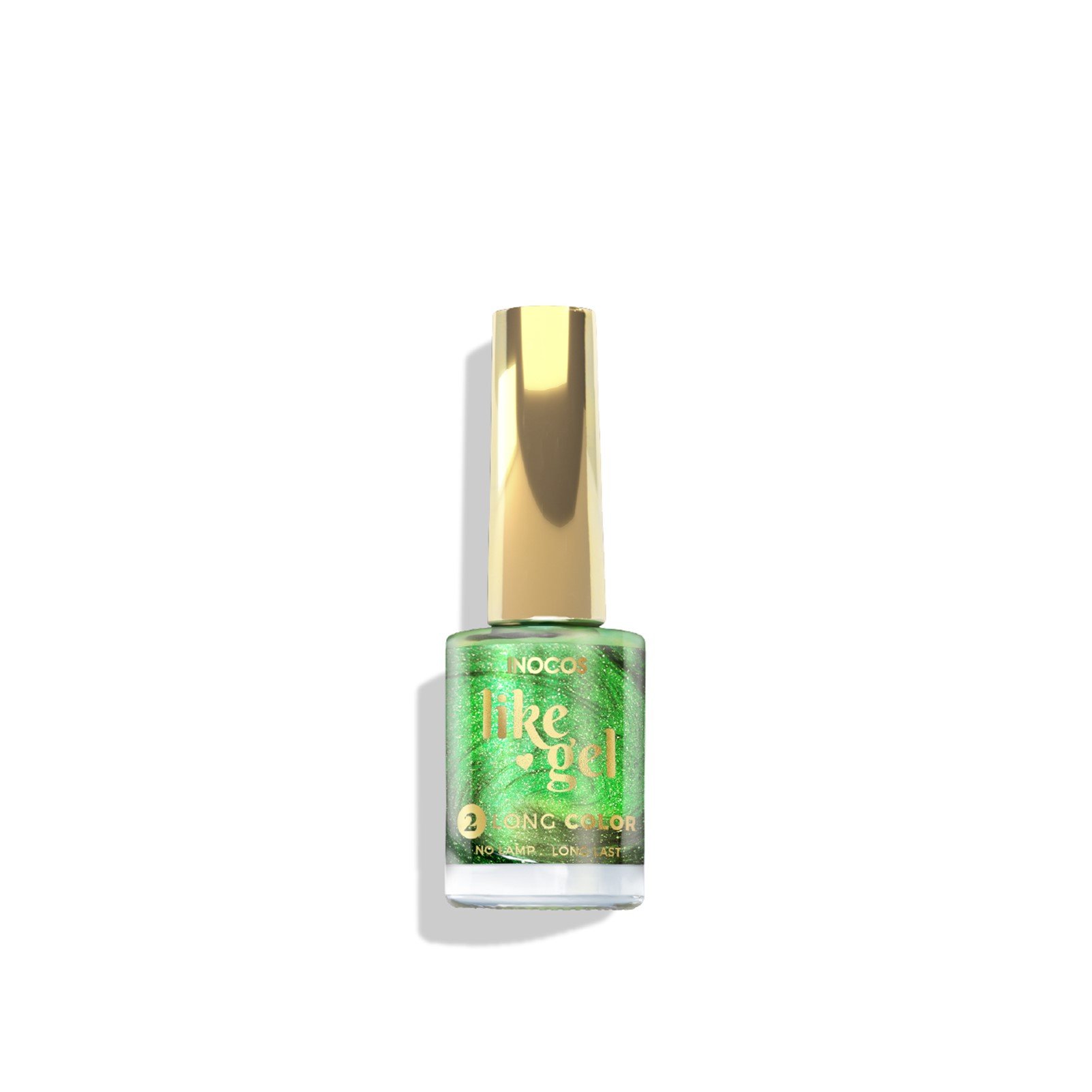 INOCOS Like Gel 2 Long Color Nail Polish 134 Green Neptune
