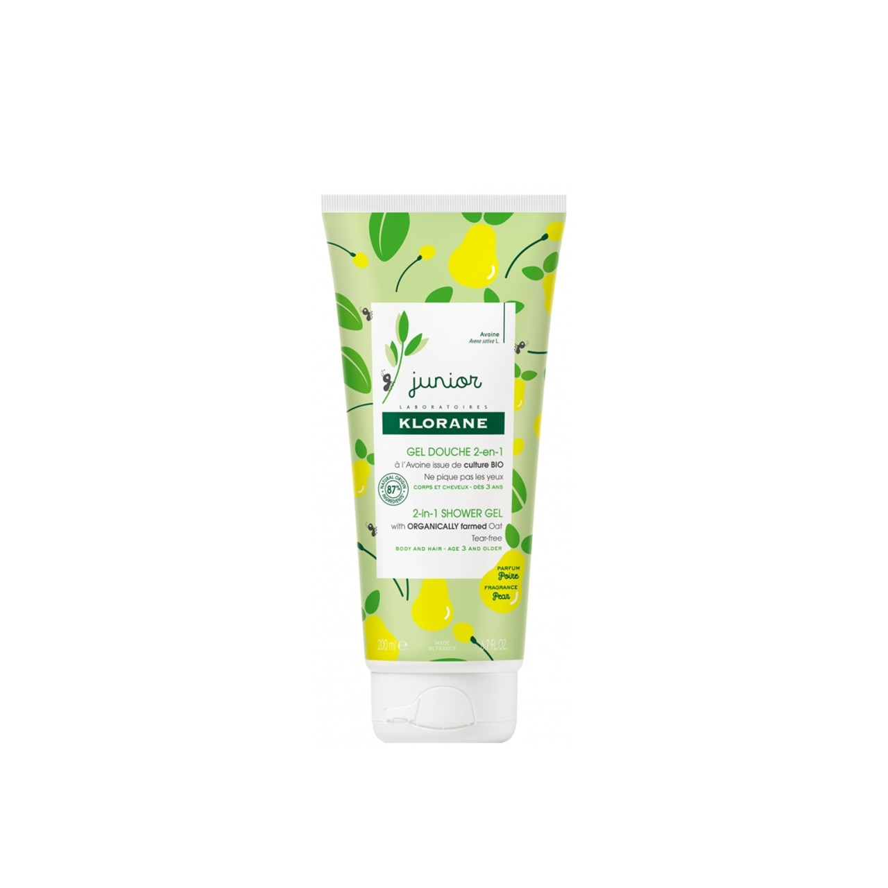 Klorane Petit Junior Shower Gel Hair and Body Pear 200ml