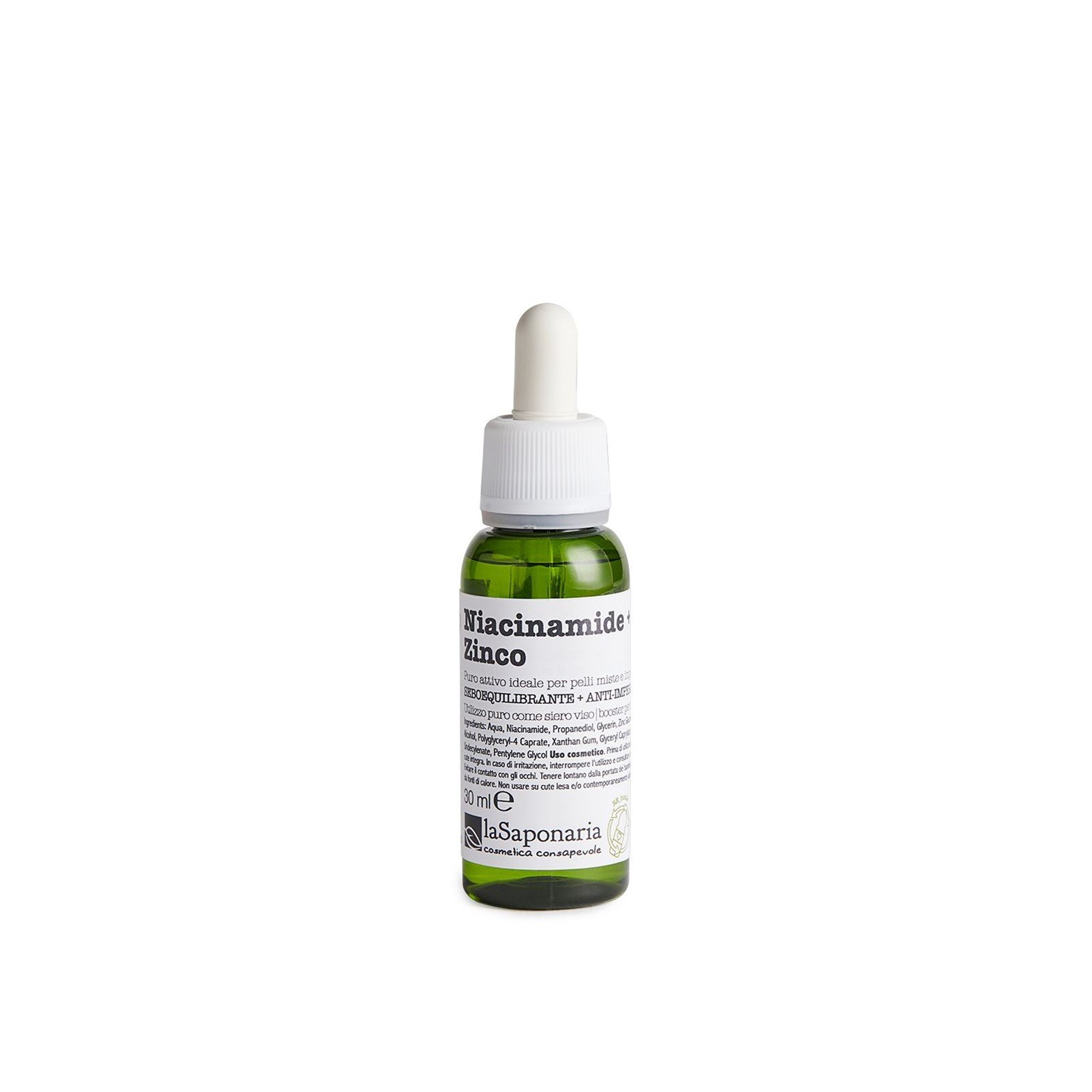 La Saponaria Pure Active Niacinamide + Zinc Serum 30ml