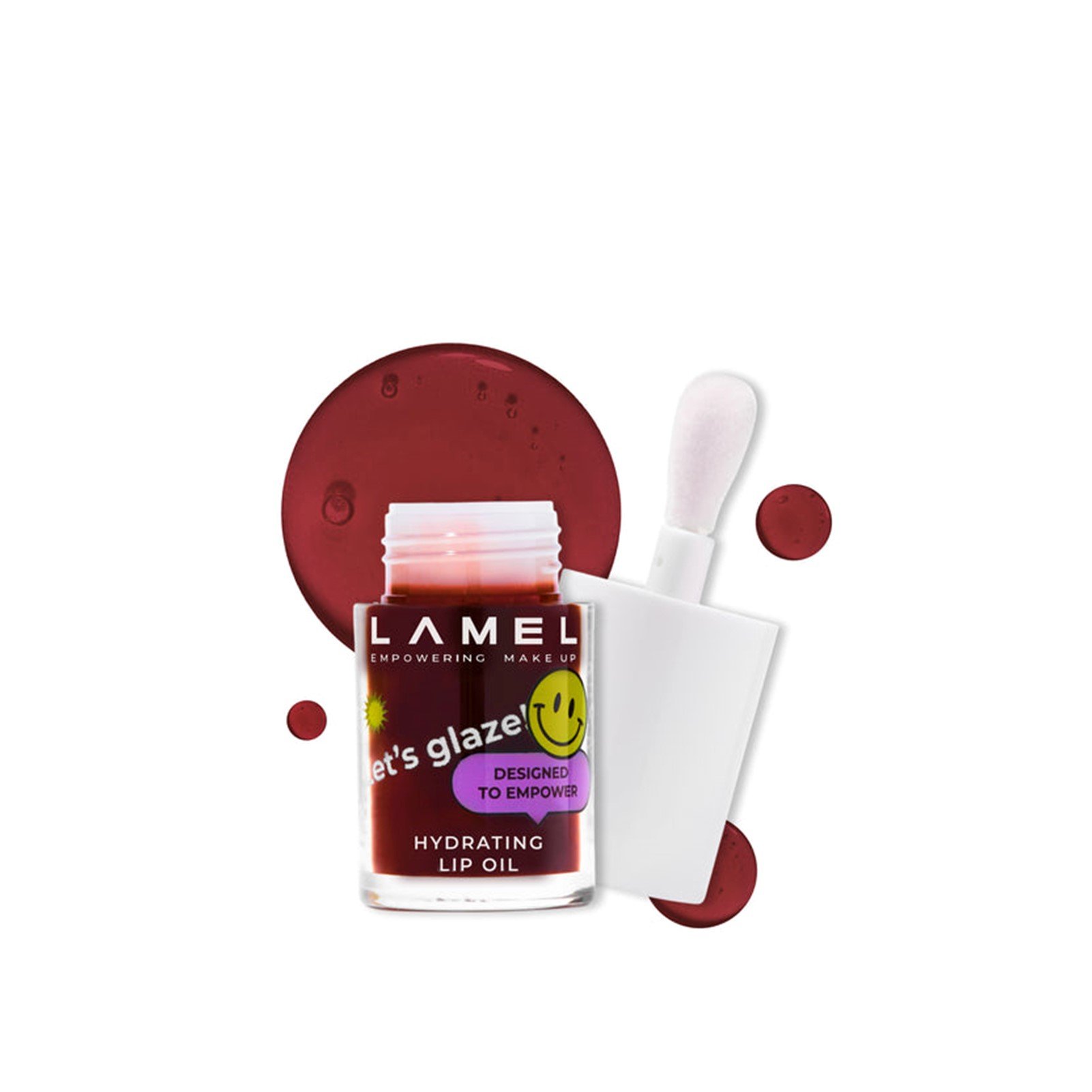 Lamel Hydrating Lip Oil Let's Glaze 404 Chocolate Cookies