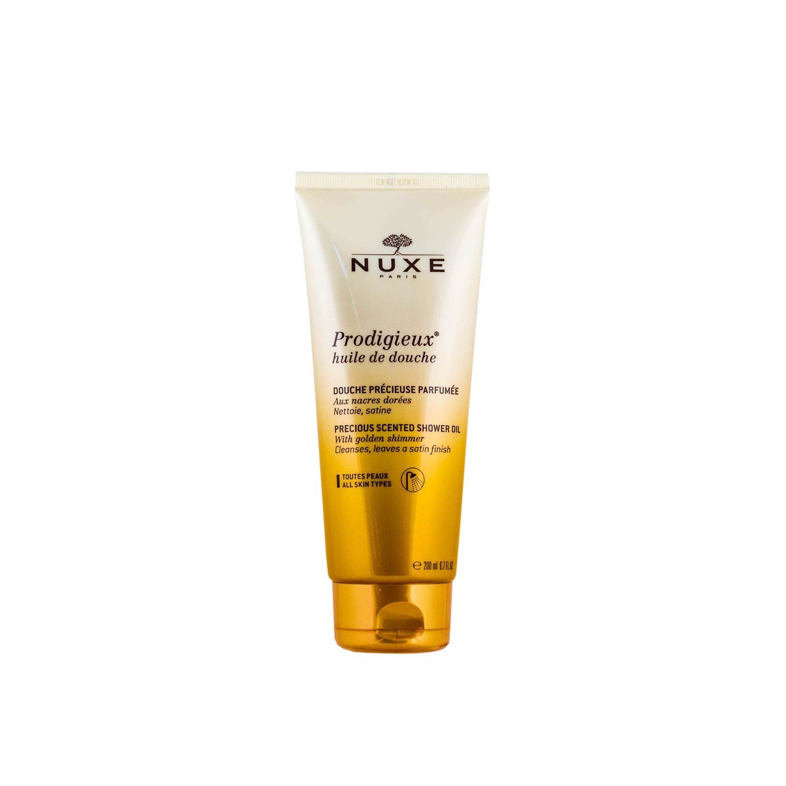 NUXE Prodigieux Shower Oil with Golden Shimmer 200ml