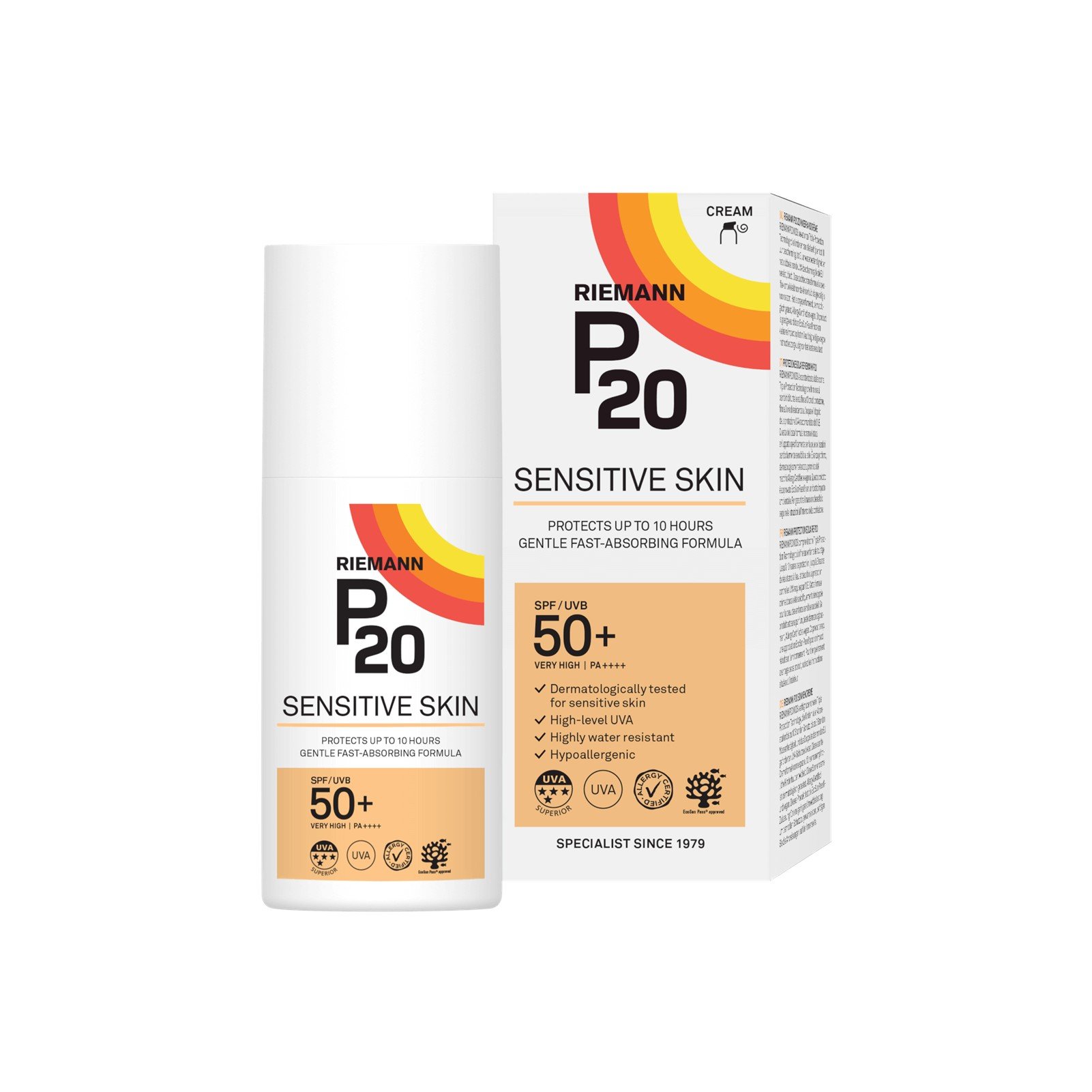 Riemann P20 Sensitive Skin Sunscreen SPF50+ 200ml