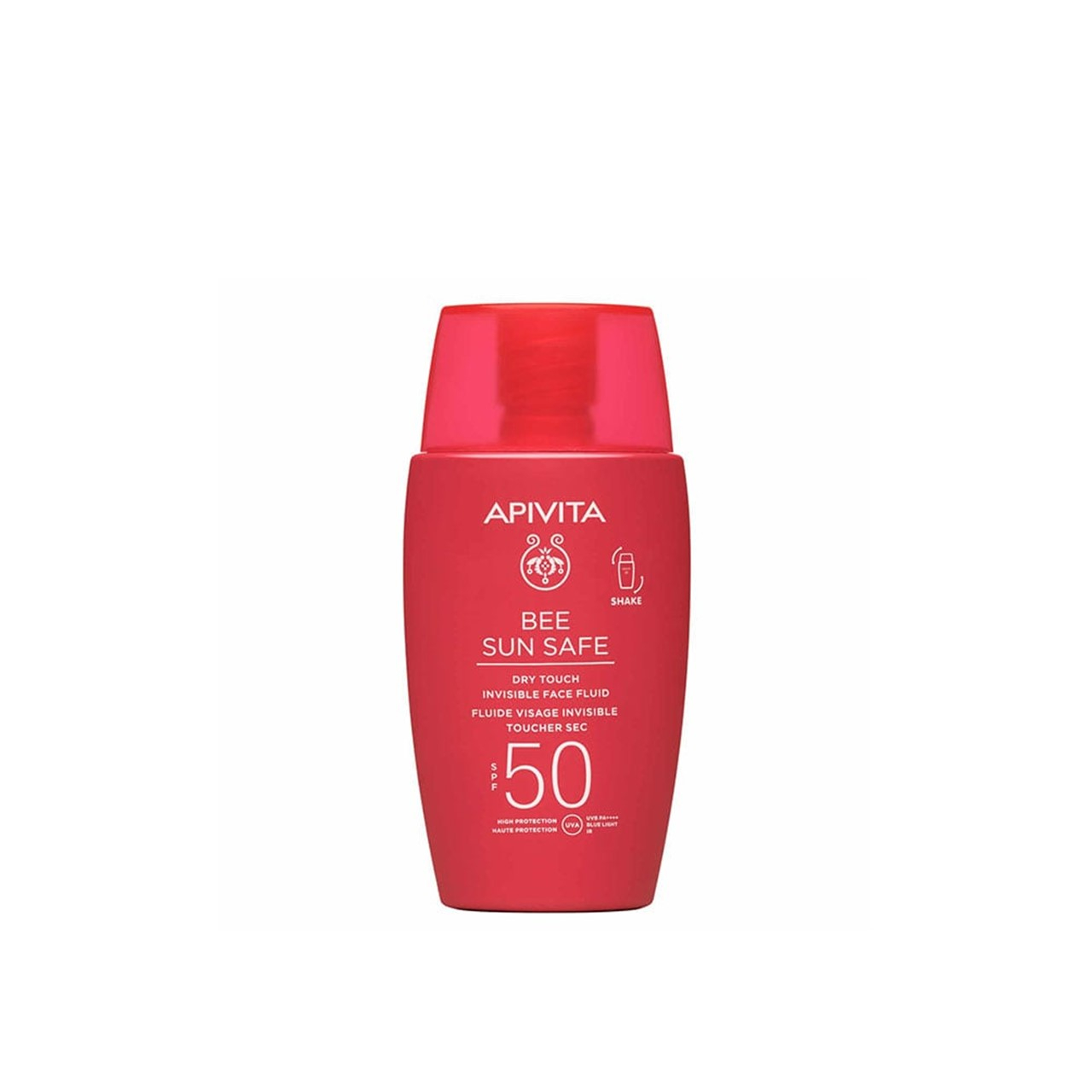 Apivita Bee Sun Safe Dry Touch Invisible Face Fluid Sunscreen SPF50 50 ml +  After Sun Cool & Smooth Face & Body Gel-Cream 100 ml - Sunscreen and after  sun travel size set - Vita4you