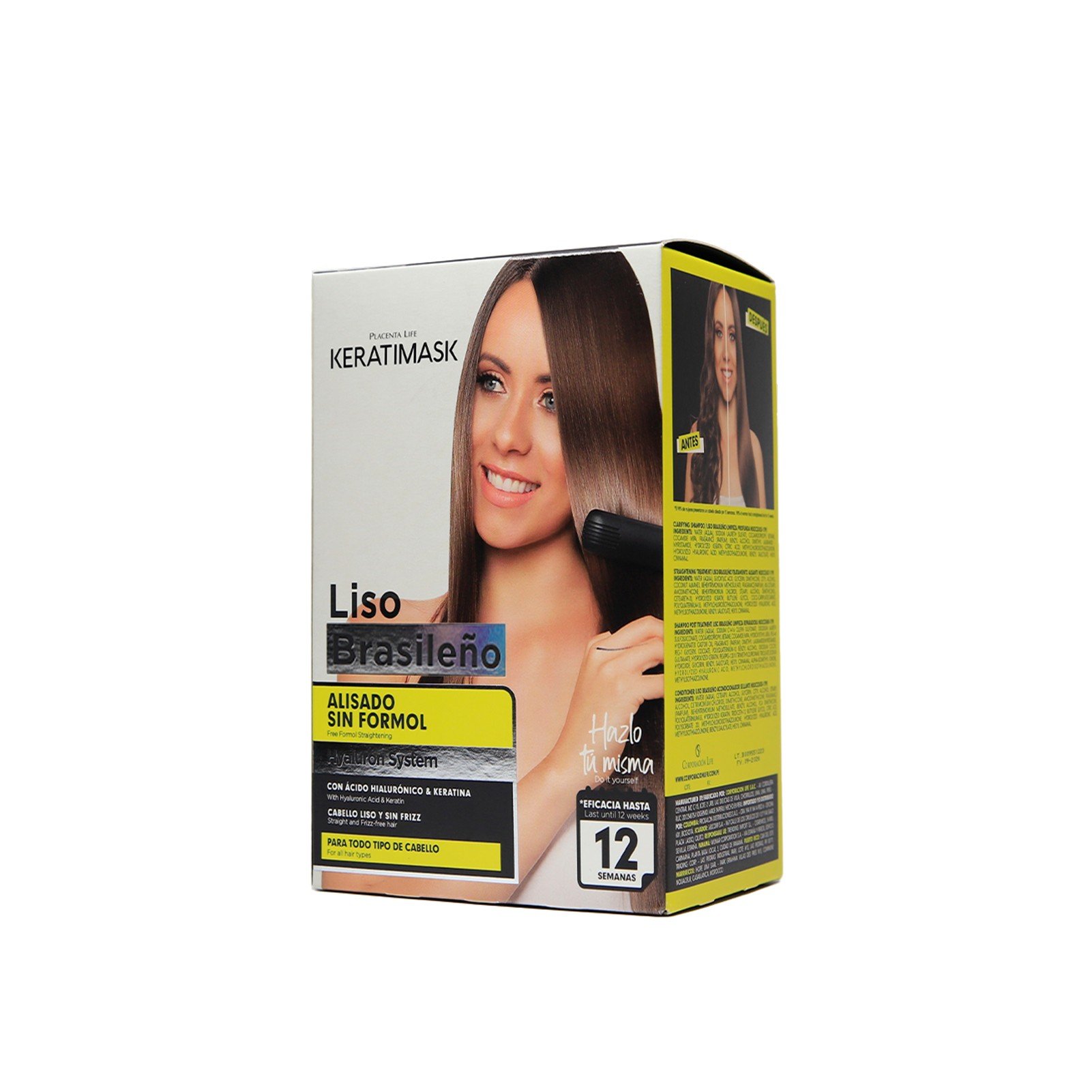 Keratimask Instrucciones Alisado BrasileÃ±o Golden Liss Kit