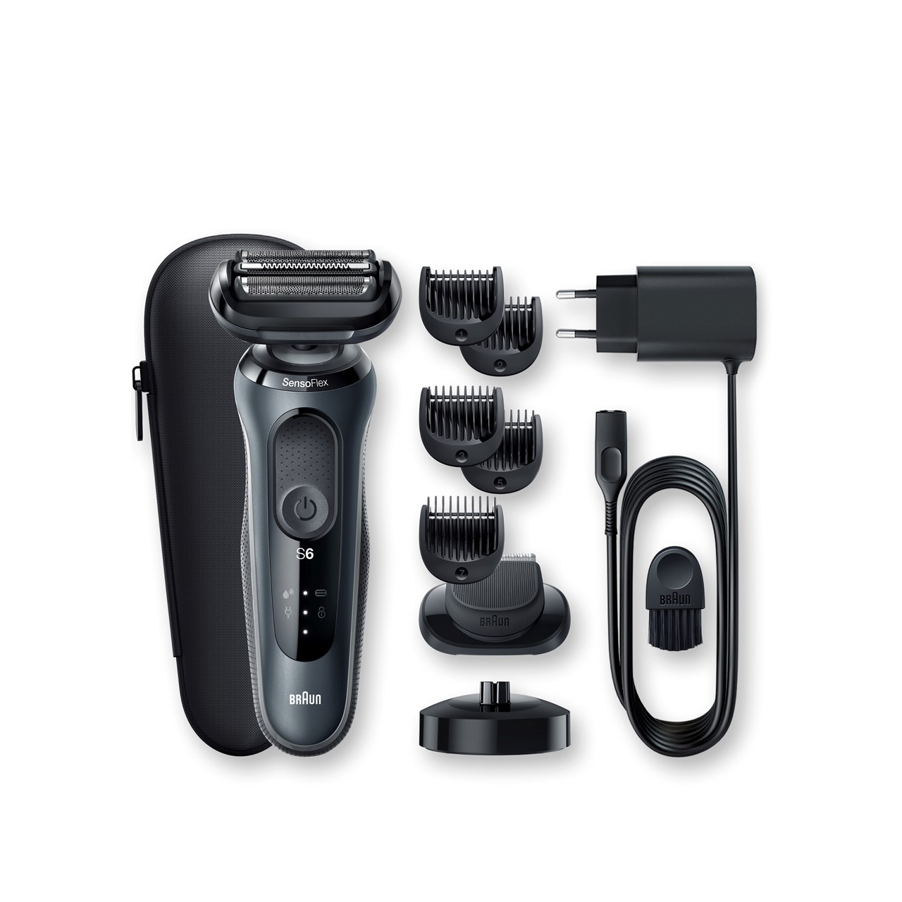 Braun Series 6 Electric Shaver with Precision Trimmer and StubbleBeard  Trimmer Bundle