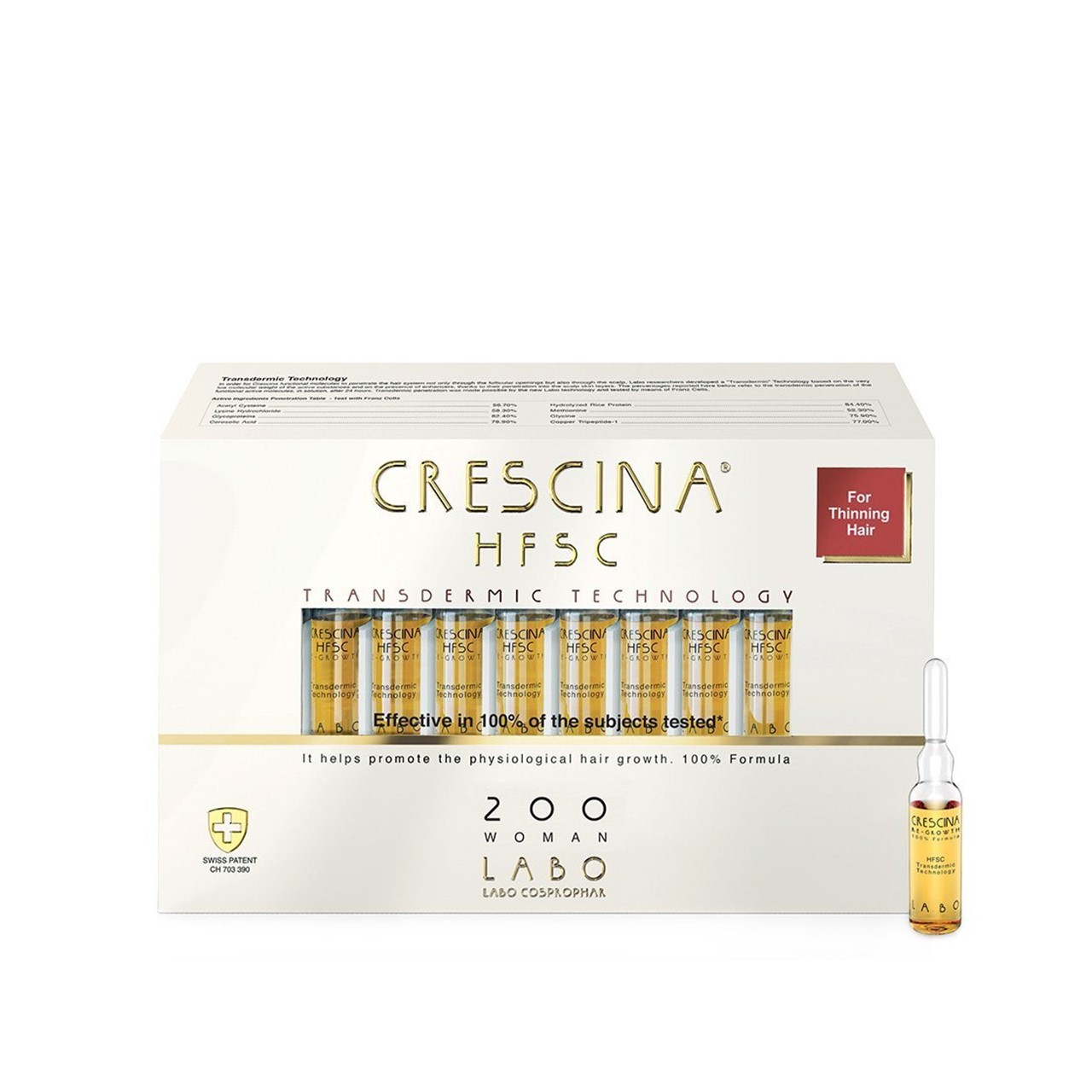 Buy Crescina HFSC Transdermic Woman Ampoules 3.5ml x20 · China