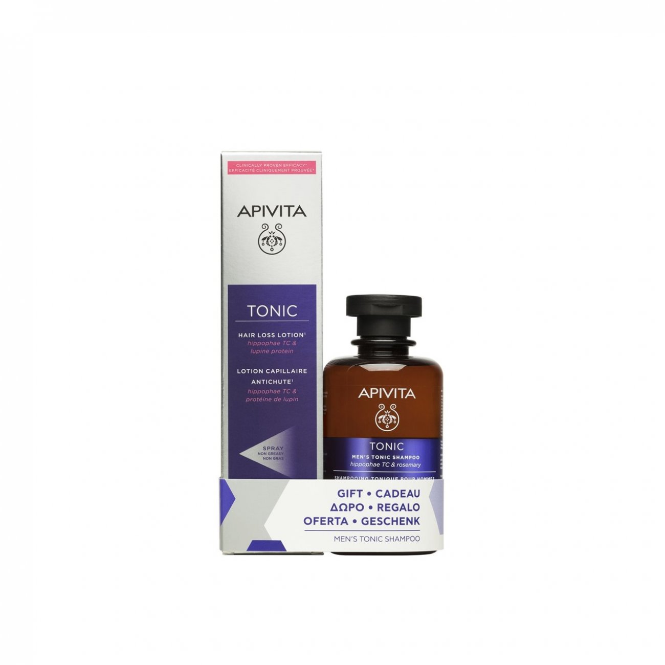 Buy PROMOTIONAL PACK:APIVITA Tonic Hair Loss Lotion 150ml + Men's Tonic  Shampoo 250ml · Malaysia