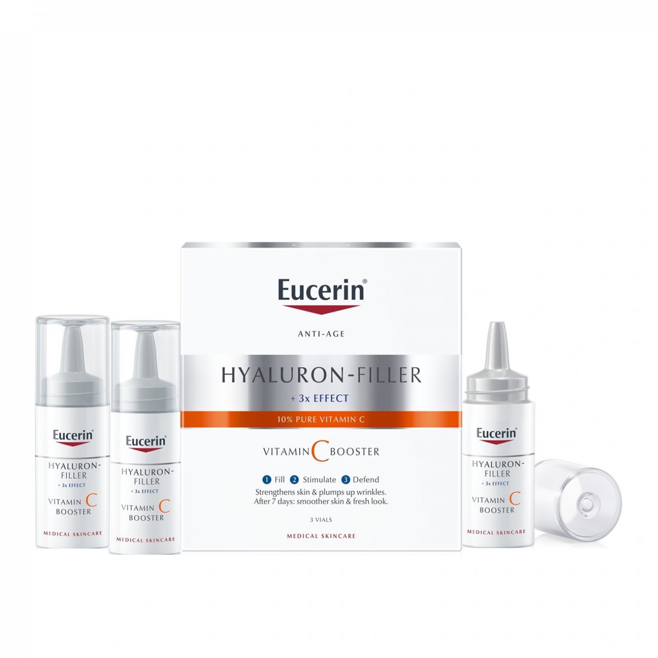 Assimilate tale Hold op Buy Eucerin Hyaluron-Filler 3x Effect Vitamin C Booster 3x8ml (3x0.27fl oz)  · USA
