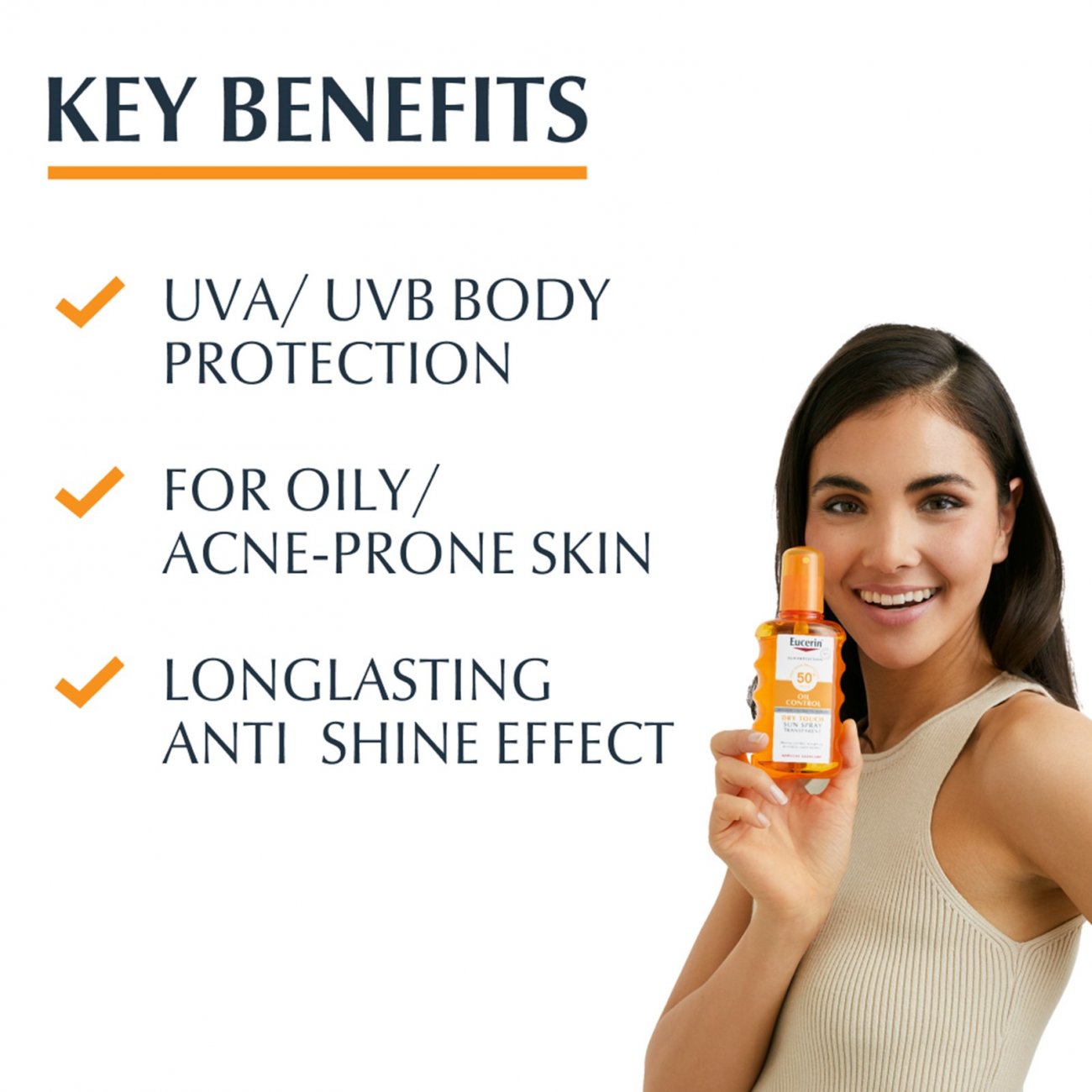 Buy Eucerin Sun Oil Control Dry Touch Sun Spray Transparent SPF50