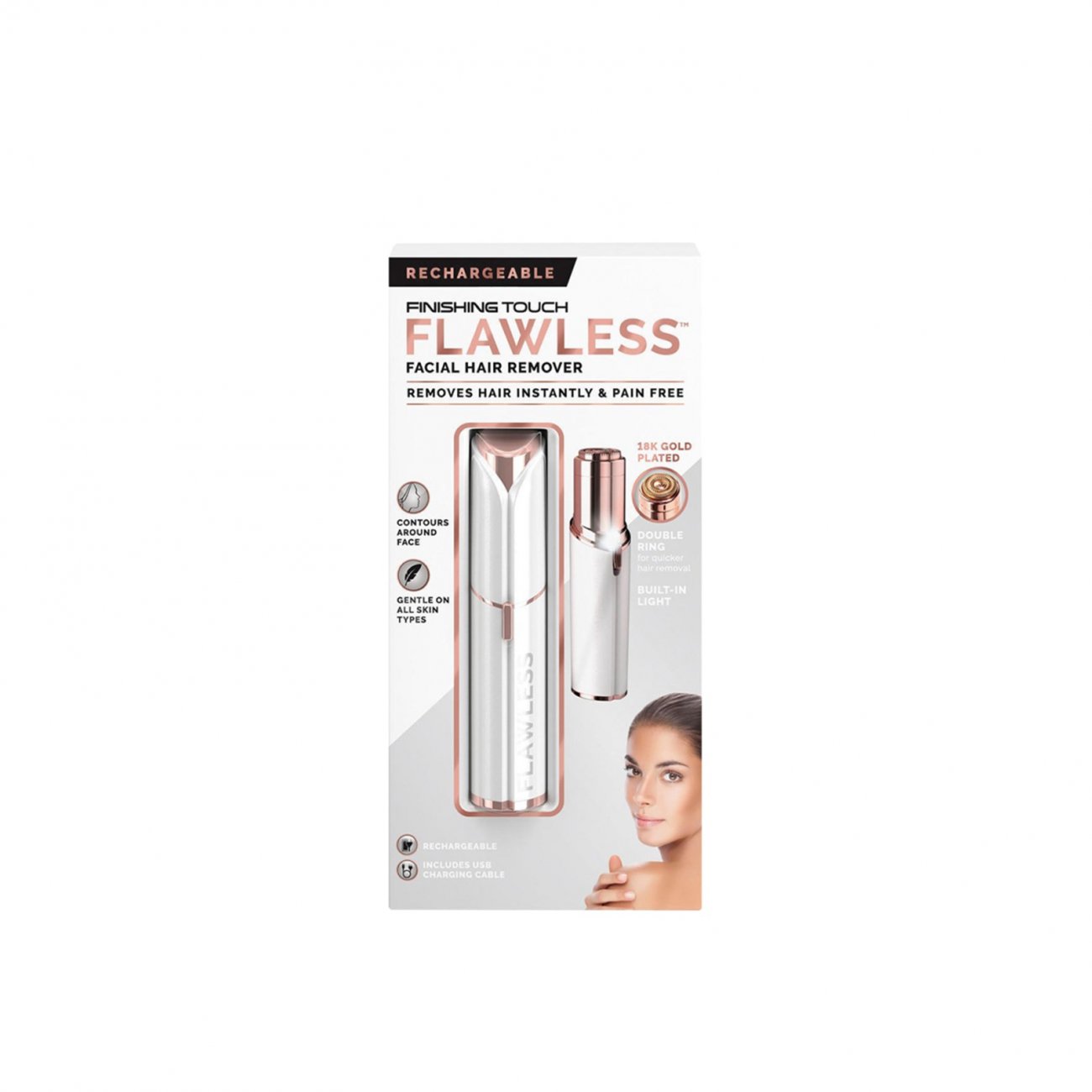 Finishing touch flawless rechargeable facial hair remover clearance