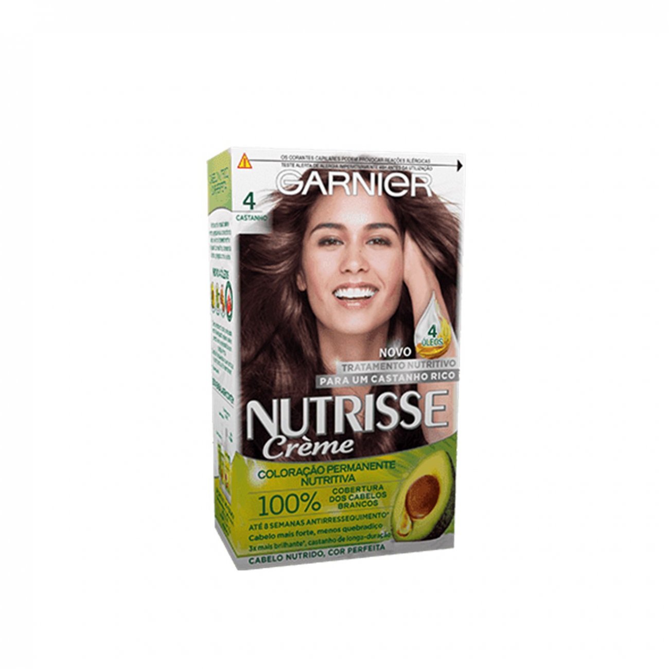 Buy Garnier Nutrisse Crème 4 Dark Brown Permanent Hair Dye · Costa Rica