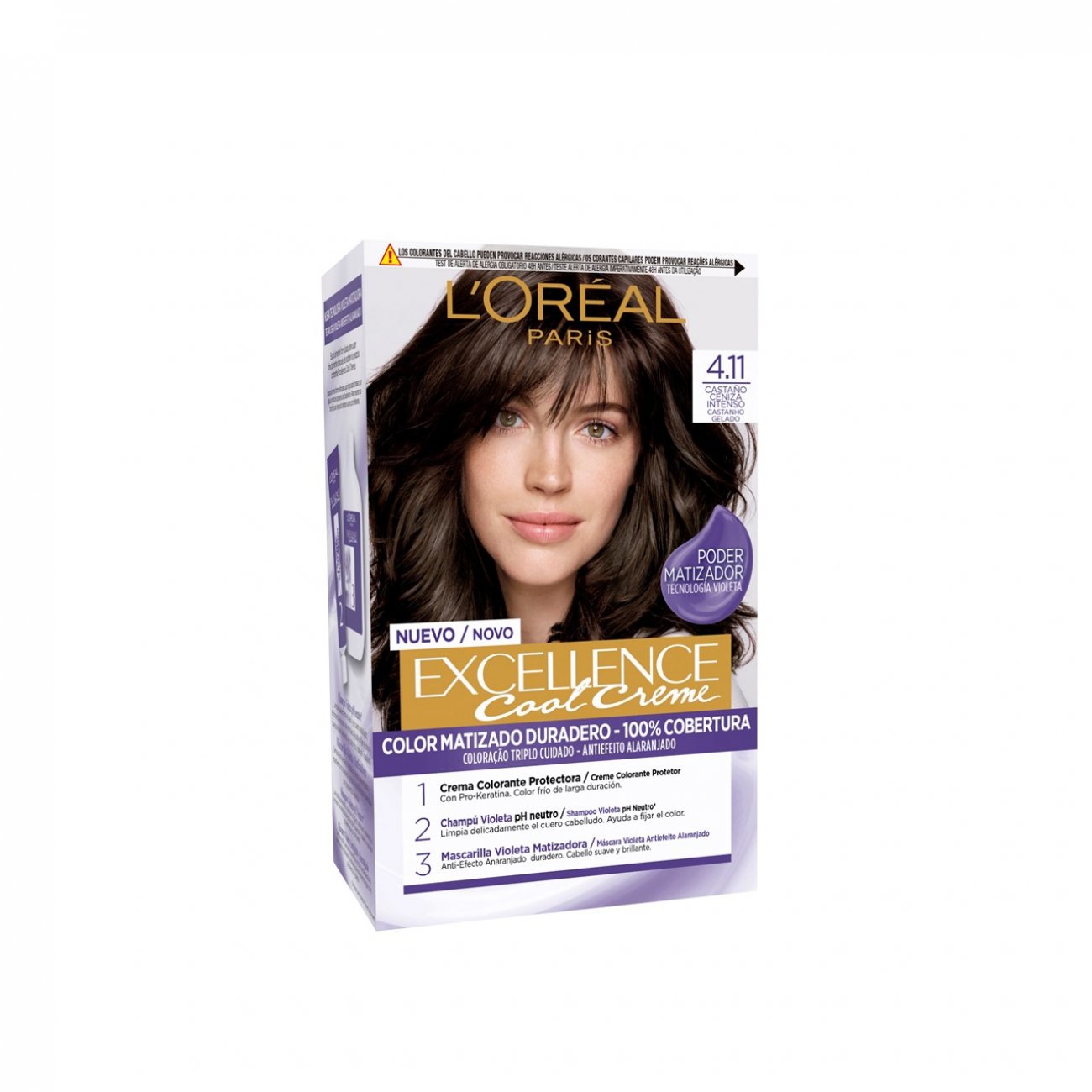 Buy L'Oreal Paris Excellence Crème Hair Colour, Natural Dark Brown (4) (72  ml + 100 g) Online at Best Prices in India - JioMart.