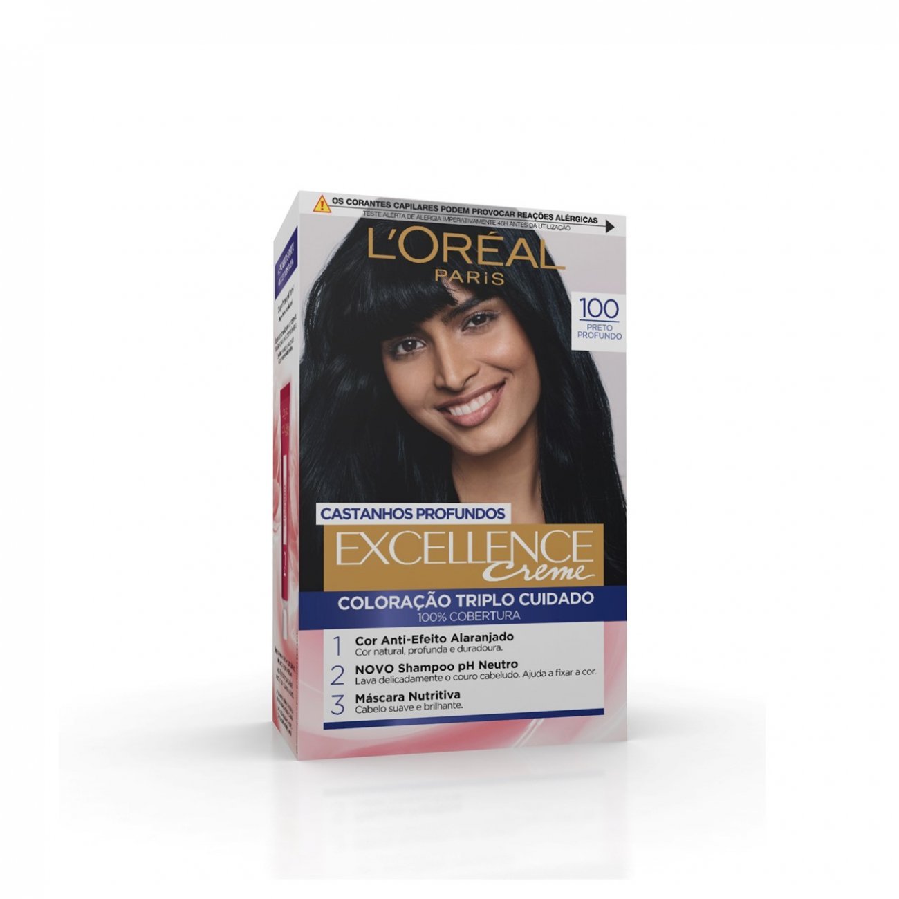 Buy L'Oréal Paris Excellence Creme Brunette 100 True Black Hair Dye · Panama